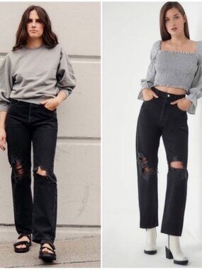 Agolde 90s Mid-Rise Loose Fit Jeans - Audio